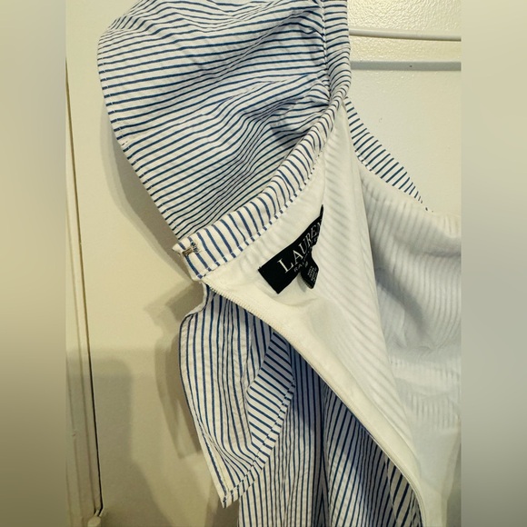 Ralph Lauren Striped Flared Dress Size 16 - Picture 10 of 14